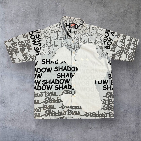 DISSH Other - Diss Shadow‎ Boy Vintage Y2K Short-Sleeve Button-Down Shirt Streetwear Hip-Hop M